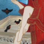 "La Femme à l'Eventail" / 60x120 / 550€ - 30% => 385€